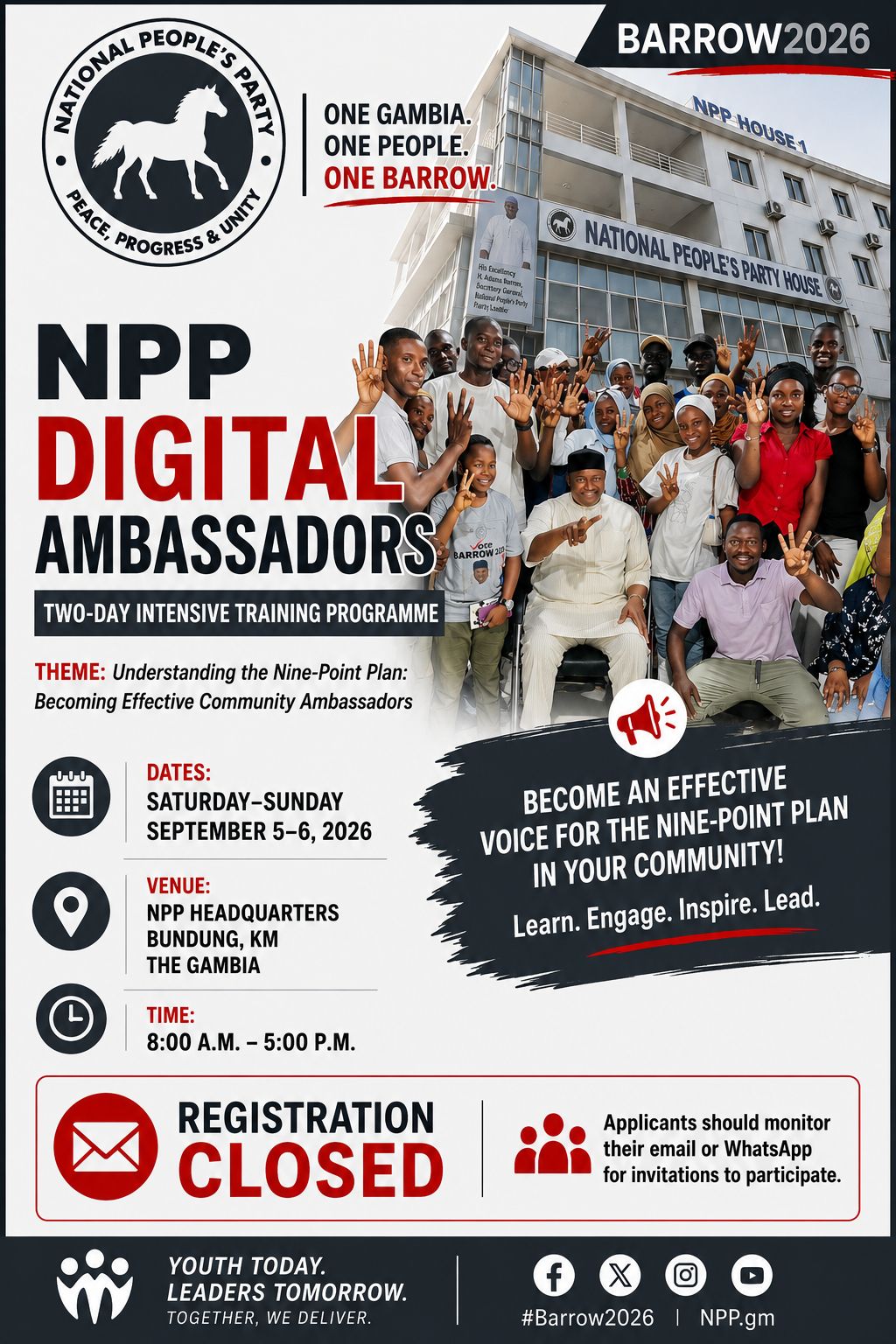 NPP Digital Ambassadors Training Programme: Understanding The Nine-Point Plan and Become Effective Community Ambassadors